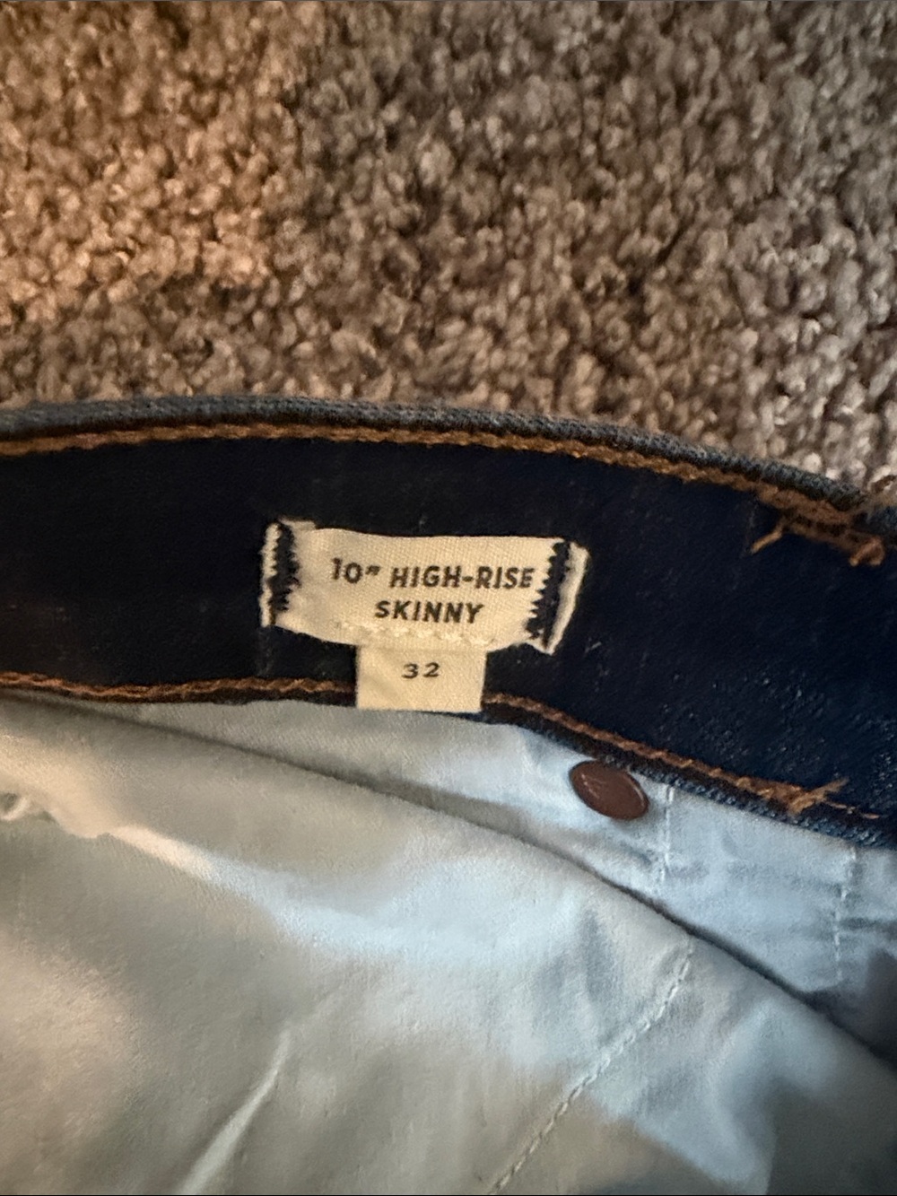 Madewell Navy Blue Denim Jeans NWOT - Picture 3 of 3